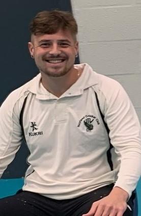 Lewis Page - retired on 26 off an amazing eight balls for Neyland B Lewis Page - retired on 26 off an amazing eight balls for Neyland B